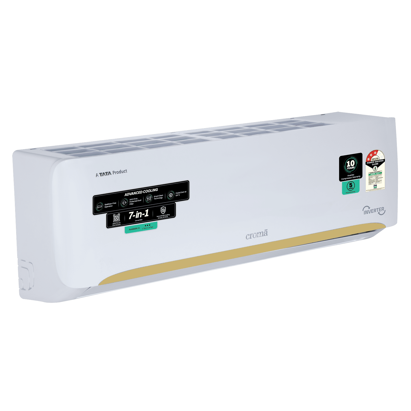 Buy Croma 7 in 1 Convertible 1 Ton 3 Star Inverter Split AC with